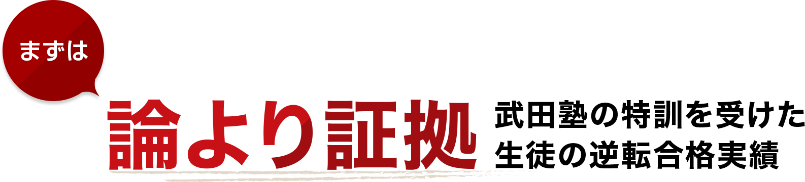 まずは論より証拠 武田塾の特訓を受けた生徒の逆転合格実績