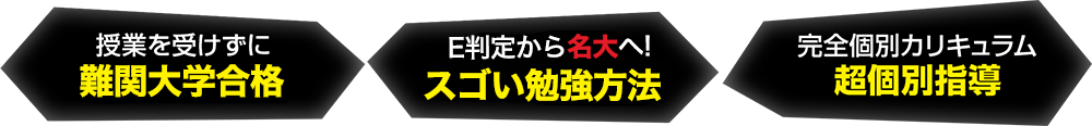 授業を受けずに難関大学合格 E判定から名大へ!スゴい勉強方法 完全個別カリキュラム超個別指導